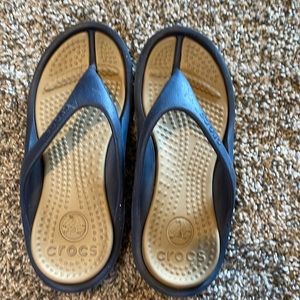 Navy Croc Sandals